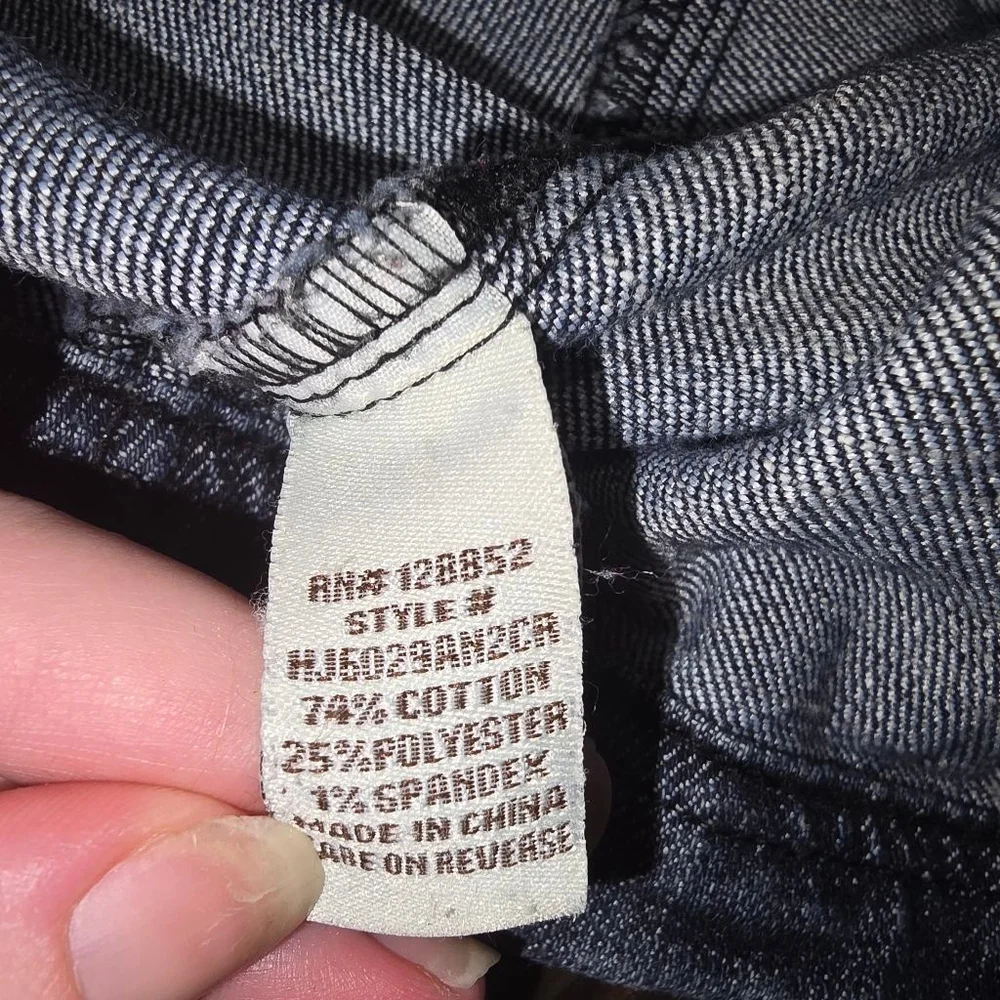 Hot Kiss Blue Cropped Jean Jacket Women's Juniors Large - Picture 4 of 5